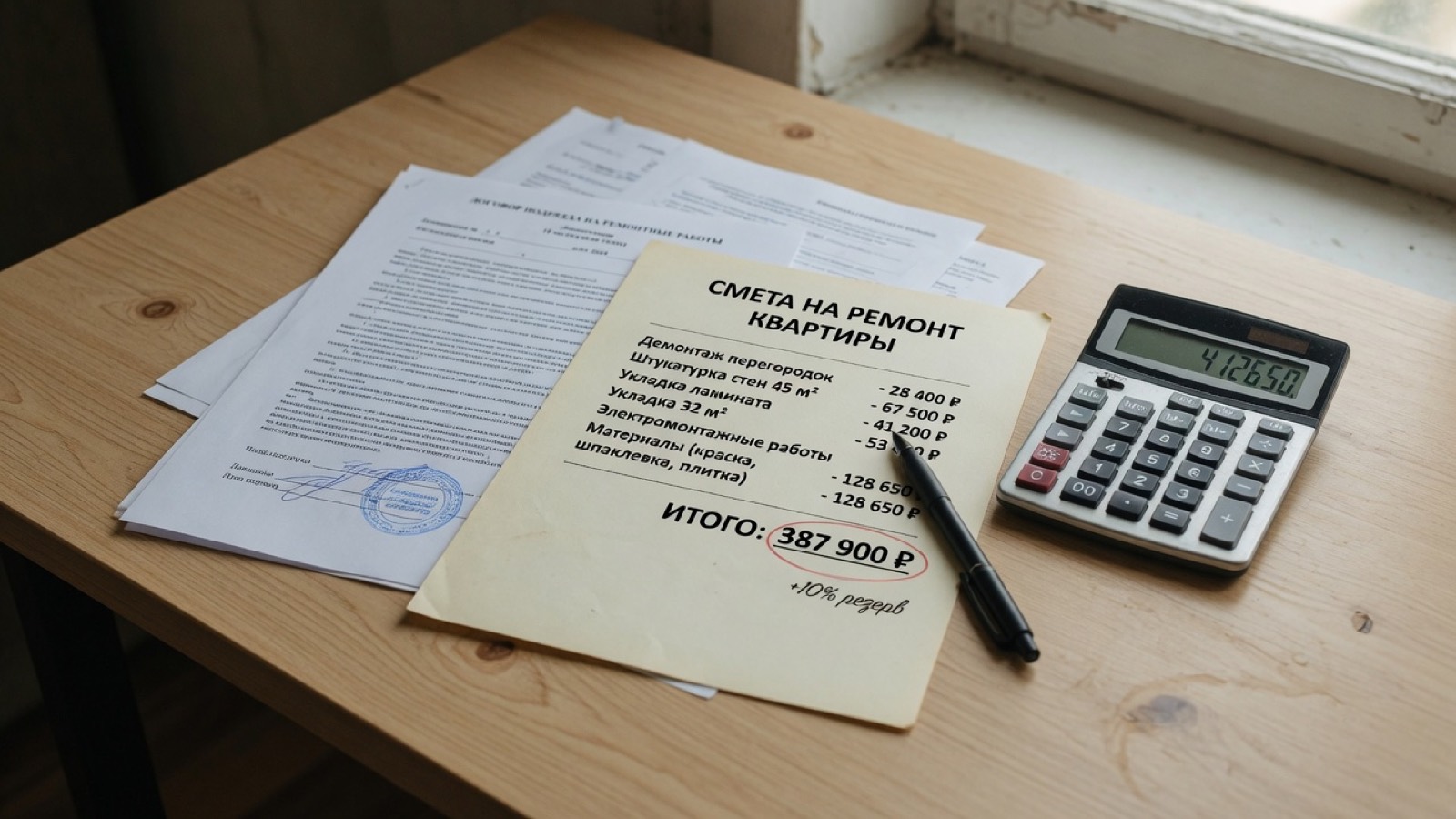 Документы до старта: смета и договор на одном столе